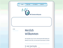 Tablet Screenshot of hno-bamberg.de